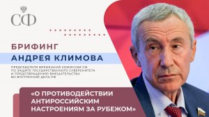 Брифинги сенаторов
